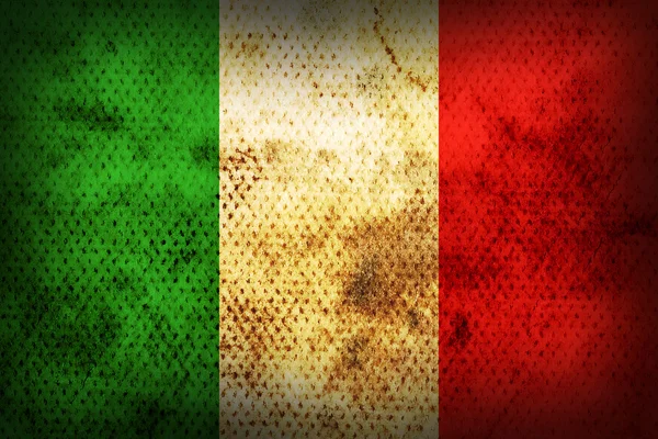 Yıpranmış İtalya bayrağı — Stok fotoğraf