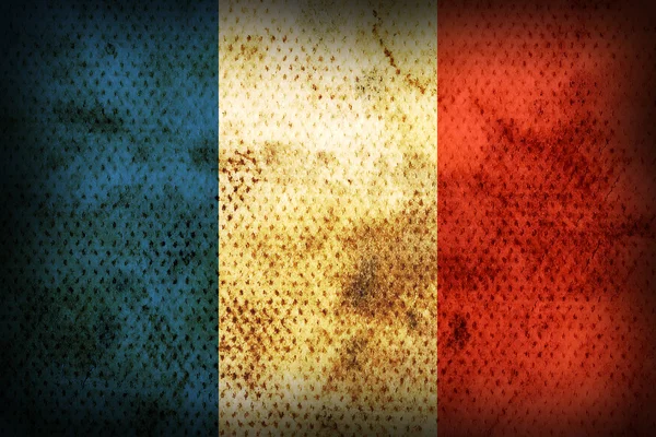 Weathered flag of France — Stock Photo, Image