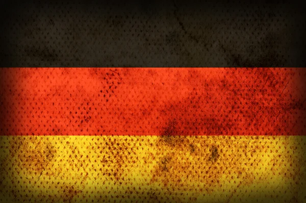Verwitterte Fahne Deutschlands — Stockfoto