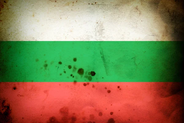 Bandeira queimada da Bulgária — Fotografia de Stock