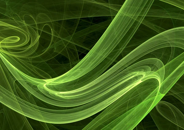 녹색 스타일 곡선 — 스톡 사진