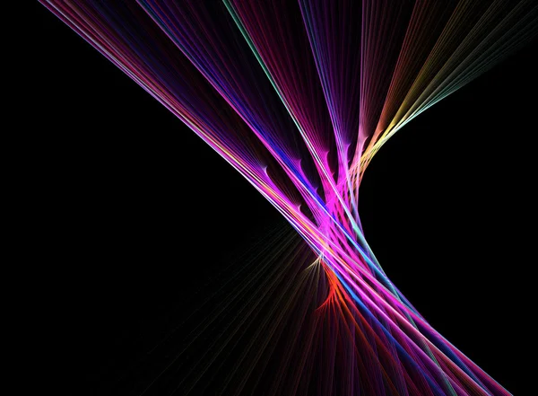 Levendige kleuren fractal bekleed — Stockfoto