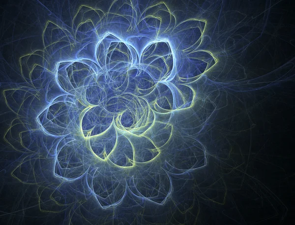 Pétalas flor fractal — Fotografia de Stock