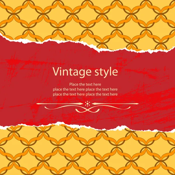 Vintage stijlsjabloon — Stockvector