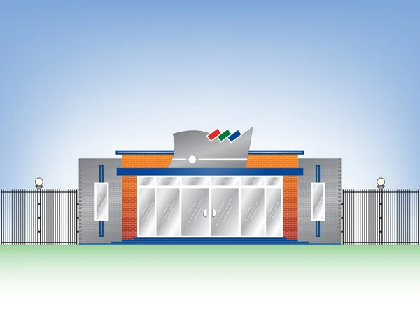 Bâtiment de façade vectorielle — Image vectorielle