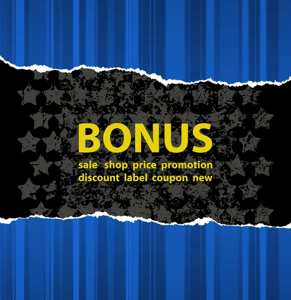 Blauer Bonus — Stockvektor