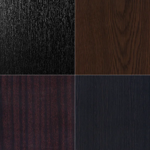 stock image Set most popular dark wooden texture