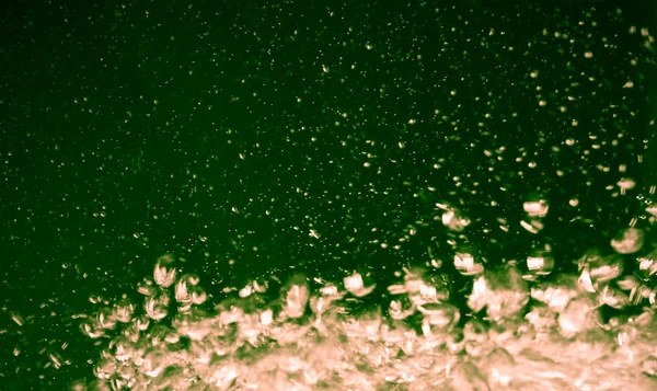 Grønne bobler i vand - Stock-foto