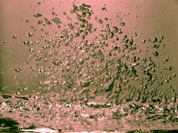 Movimento de bolhas de água no espaço — Fotografia de Stock