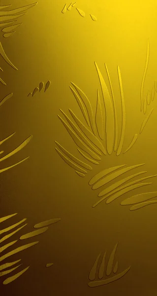 Pattern on golden matte — Stock Photo, Image