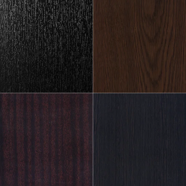 Set most popular dark wooden texture — Stock Photo, Image