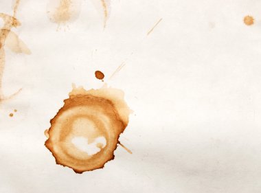 Brown spots of coffee