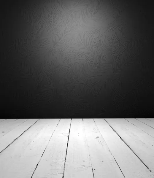 Black and white empty interior — Stock Photo, Image