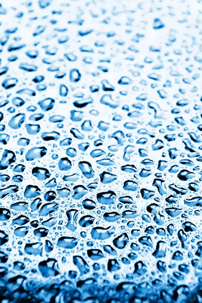 Vízcseppek egy üvegen — Stock Fotó