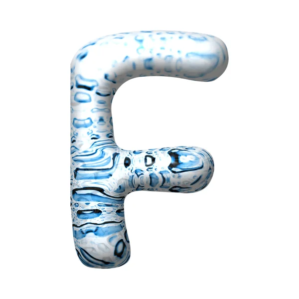 3D vatten droppe brev — Stockfoto