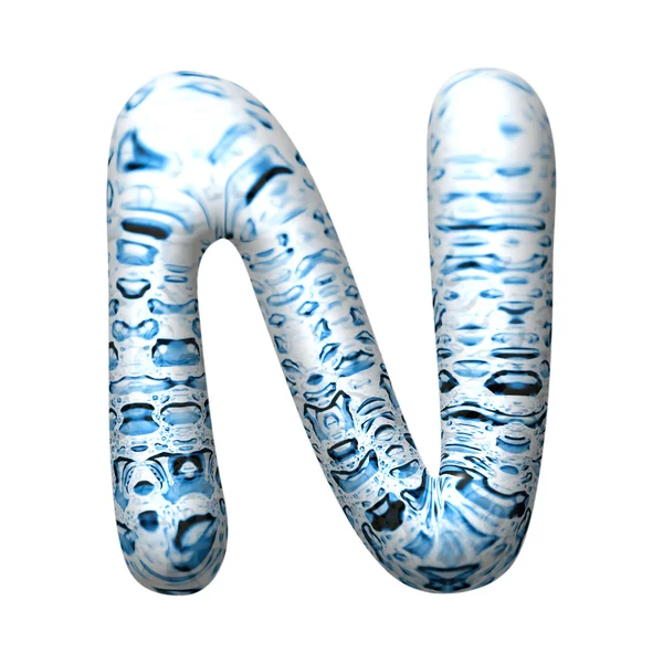 3D vatten droppe brev — Stockfoto