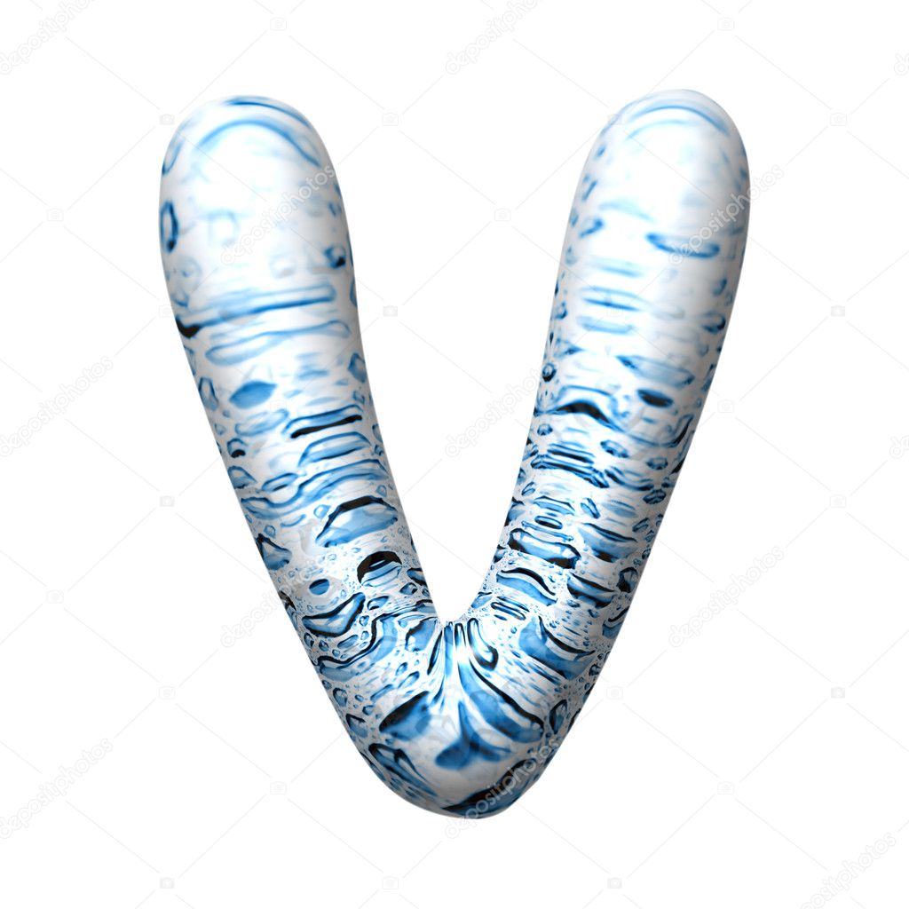 3D water drop letter — Stock Photo © cluckva 2150731