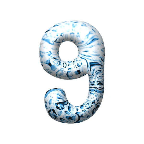 3D water drop letter — Stock Photo, Image