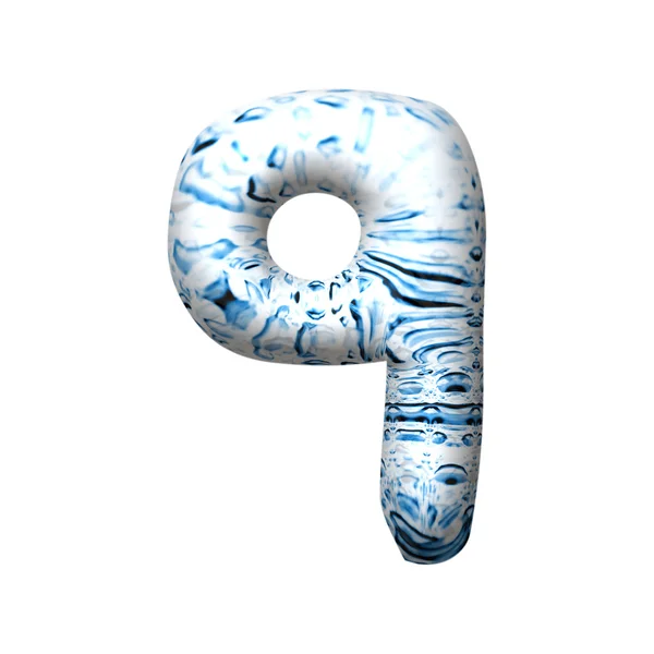 3D water drop letter — Stock Photo, Image