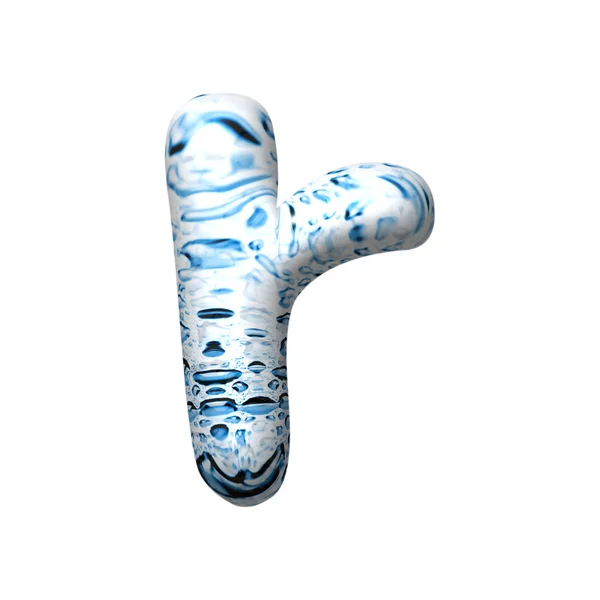 3D vodní kapky dopis — Stock fotografie