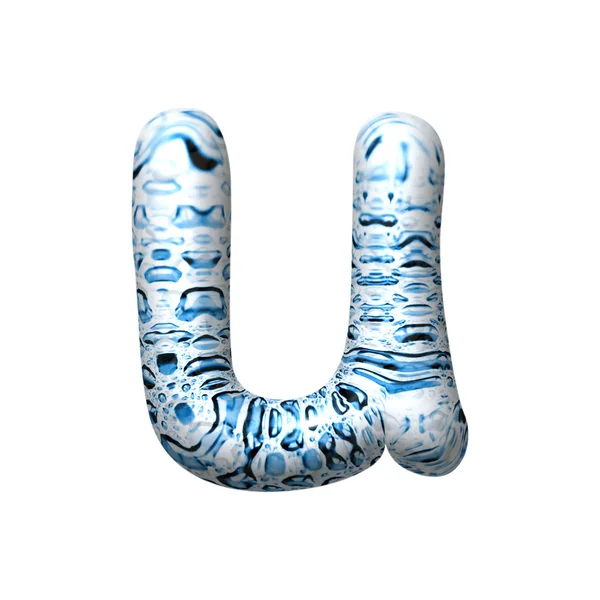3D lettera goccia d'acqua — Foto Stock