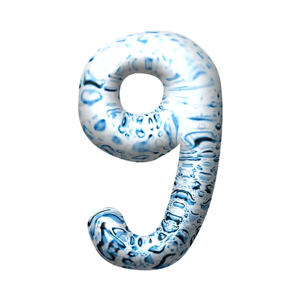 3D-символ капли воды — стоковое фото