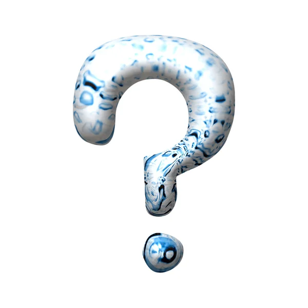 3D-символ капли воды — стоковое фото