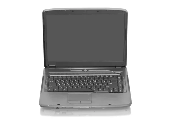 Home laptop moderno isolado em branco — Fotografia de Stock