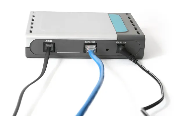 Nawiązywanie połączenia z modemem — Zdjęcie stockowe