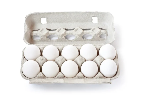 Белые яйца — стоковое фото