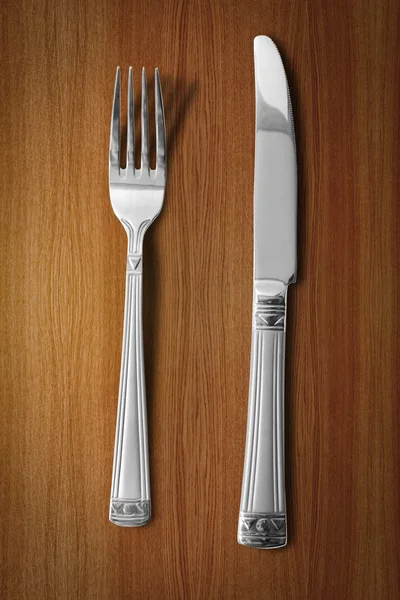 Cuchillo y tenedor —  Fotos de Stock