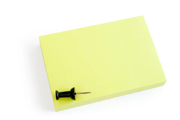 Blank post-it note on white — Stock Photo, Image