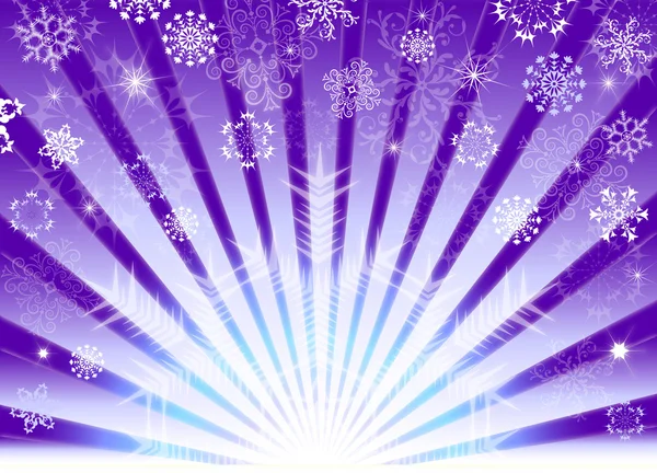 Vector Illustration Abstract Snowflakes Stars Background Eps — Stockfoto