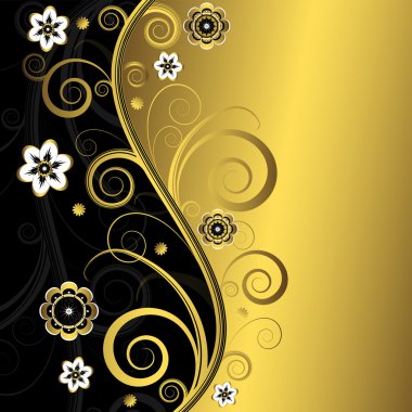 floral background with flowers.  clipart