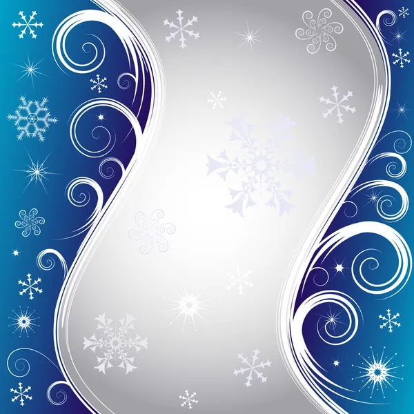 Abstract Vector Christmas Background Snow — Vector de stock