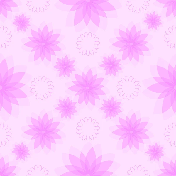 穏やかなシームレスなピンクのパターン — ストックベクタ