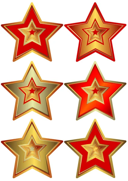 Collection of the stars (vector) — Stock Vector