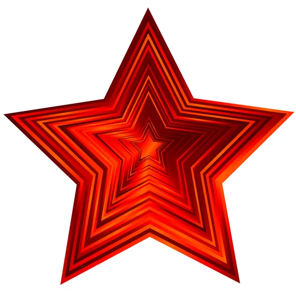 Czerwona gwiazda (wektor) — Wektor stockowy