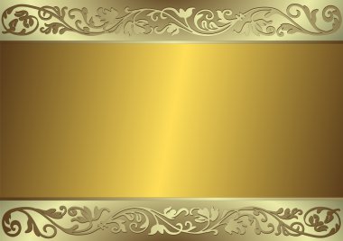 Gentle golden and silvery background clipart