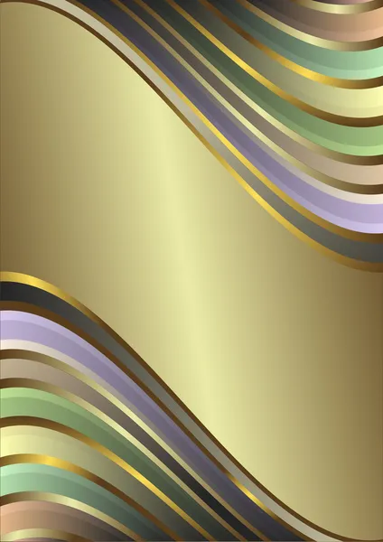 Cadre à rayures pastel rétro — Image vectorielle