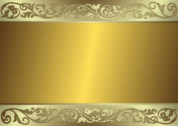 Jemný zlatý a stříbrný pozadí — Stockový vektor