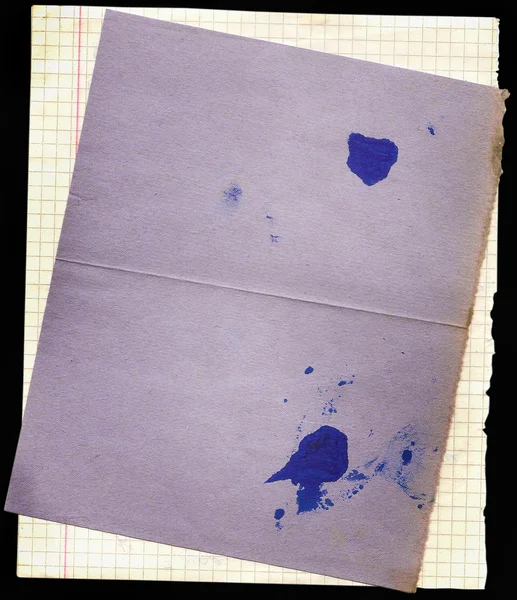 Eski bir yazı defterinden yaprak — Stok fotoğraf
