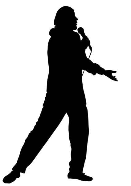 Le musicien et le chanteur — Image vectorielle