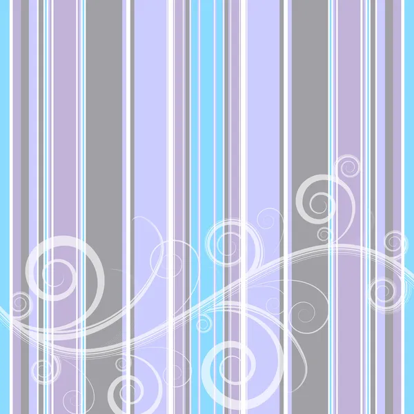 Stripes floral background — Stock Vector