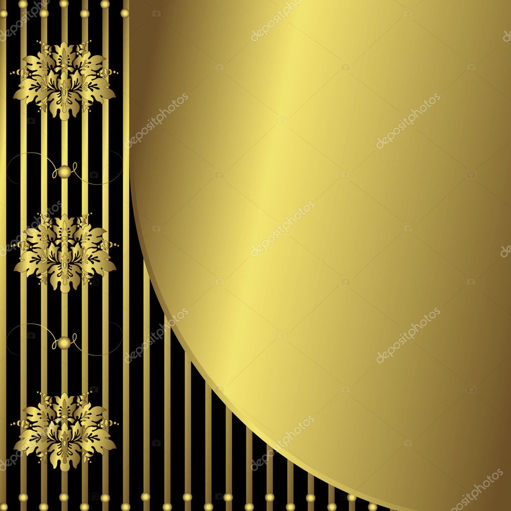 Golden vintage background — Stock Vector © OlgaDrozd #1132137