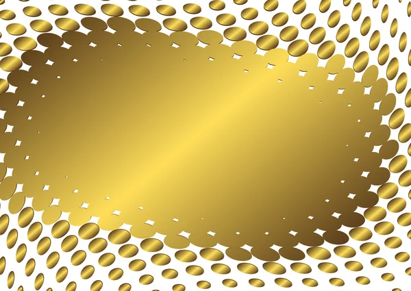 Cadre doré abstrait (vecteur ) — Image vectorielle
