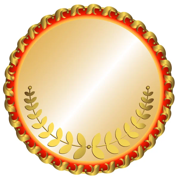 Большая золотая медаль — стоковый вектор