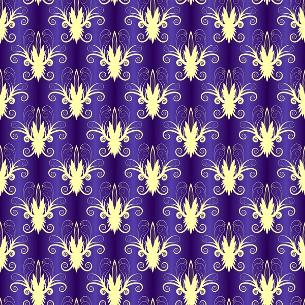 Patrón floral sin costura violeta — Archivo Imágenes Vectoriales