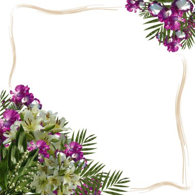 Floral frame clipart