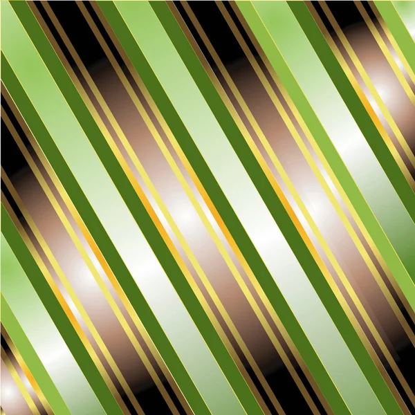 Diagonal green striped background — Stock Vector